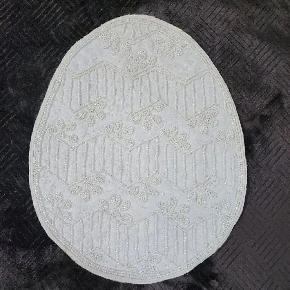 New Providence Beaded Easter Egg Placemat, 13" × 15"